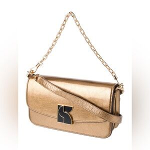 Kate Spade Dakota metallic gold cross body bag, brand new packaging in box